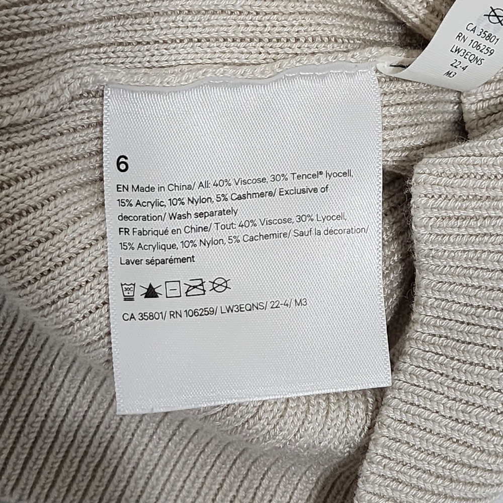 Lululemon Athletica Crossover Sweater Size 6 Light Beige Pullover Minimalist Run - Picture 7 of 8
